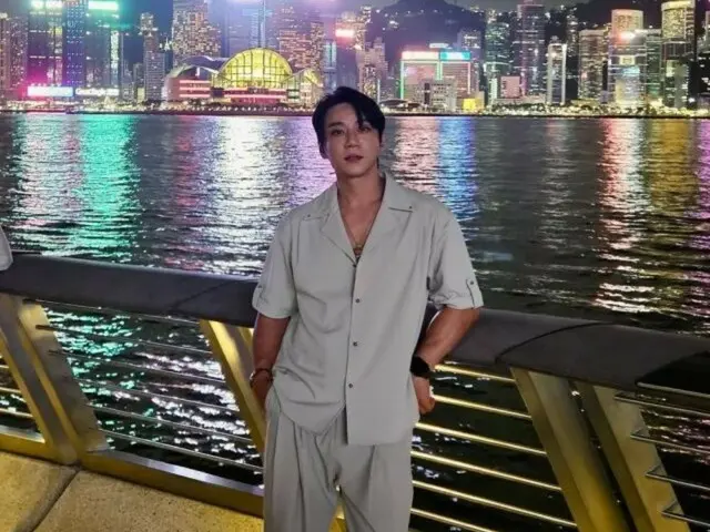 Hwang Chiyeul, a glamorous Hong Kong night out