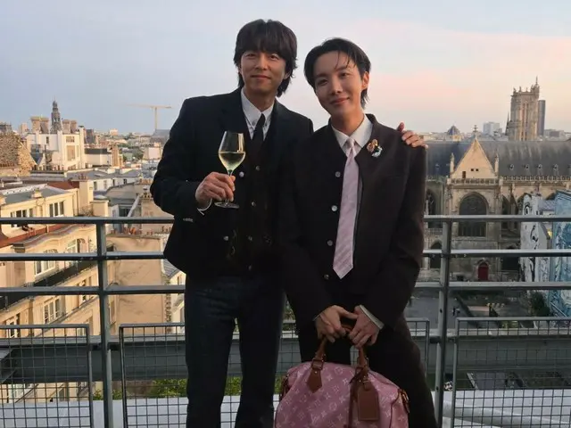 BTS' J-HOPE and actor GongYoo in Paris