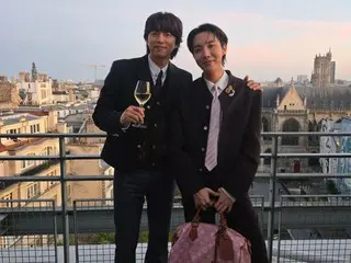 BTS' J-HOPE and actor GongYoo in Paris