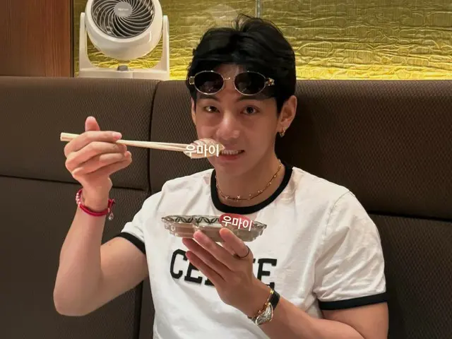 BTS' V shares his latest updates on eating sushi and spending time in Japan