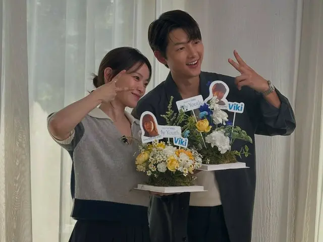Actors Song Joong Ki and Chun Woo Hee release promo behind-the-scenes for new TV series "My Youth"