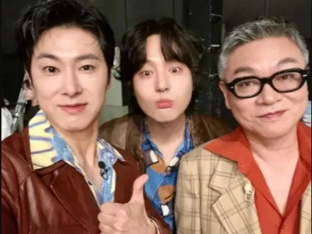 TVXQ's Yunho (U-KNOW), Yang Se Jeong, and Kim Eui Seong greet each other on "Amazing Saturday"... "It was fun"
