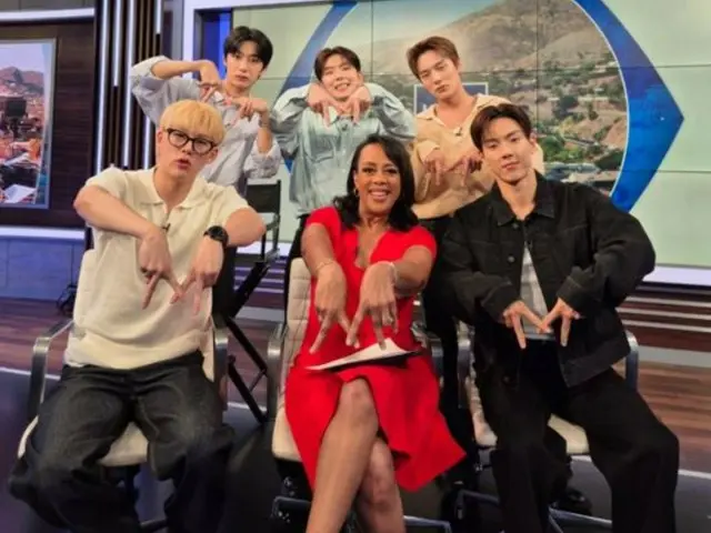 MONSTA X appears on American morning show KCAL News
