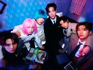 MONSTA X releases concept photos for new album "THE X"... Wearing pink and blue wigs, they create a fun atmosphere