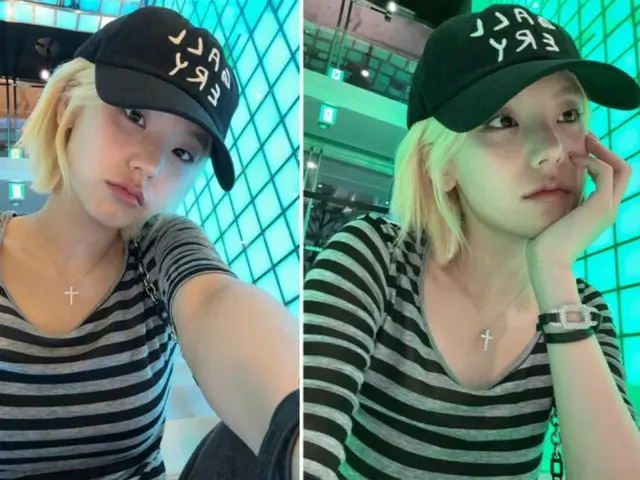 ITZY's YEJI looks good with blonde hair... Recent photos from Tokyo