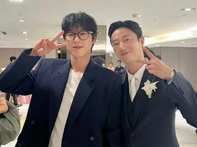 TVXQ's Yunho (U-KNOW) attends actor Han Eun-sung's wedding... "Congratulations on your marriage"
