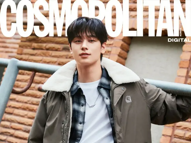 THE BOYZ's Juyeon has a cool look with a "college senior" vibe